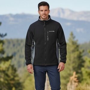 Trespass Jacket Men's Sz M Tracksuit Fleece Full Zip Colorblock Hiking Gorpcore